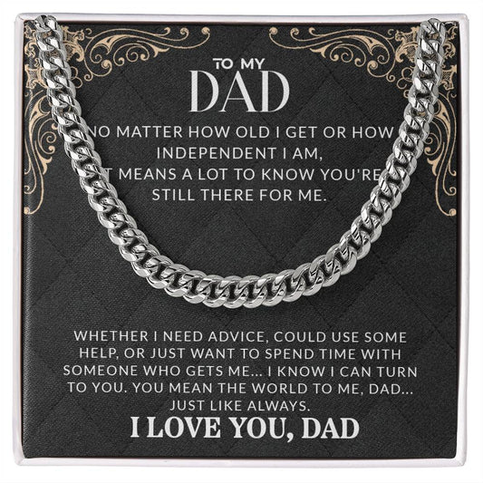 To My Dad | Cuban Link Chain