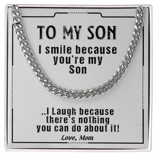 To My Son | Cuban Link Chain