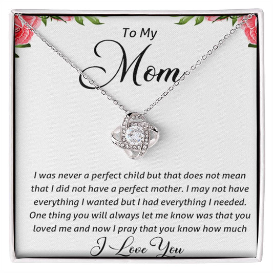 To My Mom | Love Knot Necklace